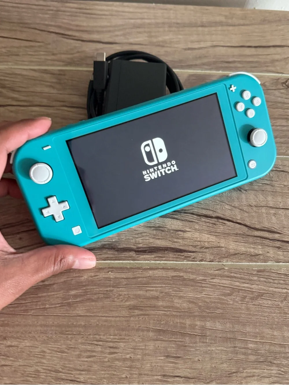 Nintendo Turquoise Switch Lite Handheld Console with Charger